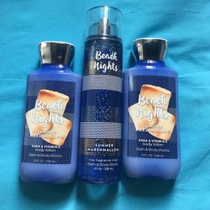 Bath and body works beach nights lotion and mist